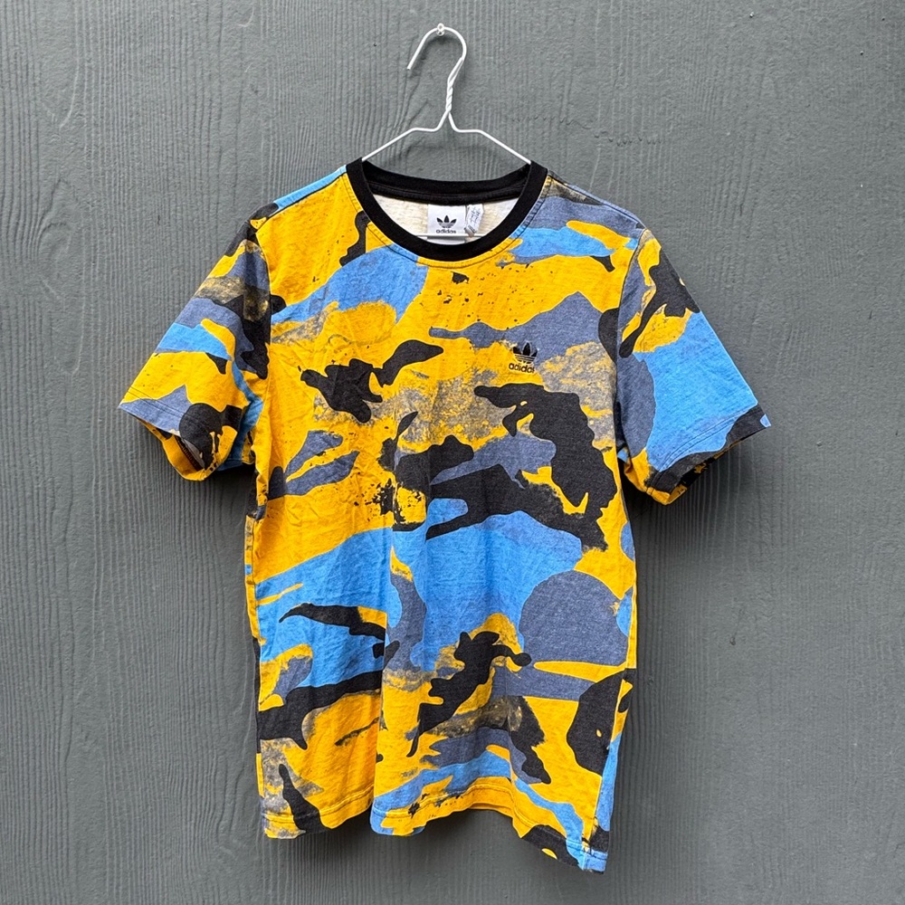 Adidas Camo Trefoil T-Shirt Size LG